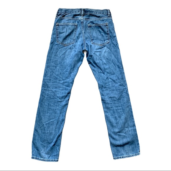 5/$25 GAP Denim Jr. Distressed Boyfriend Straight Jeans - Picture 4 of 6